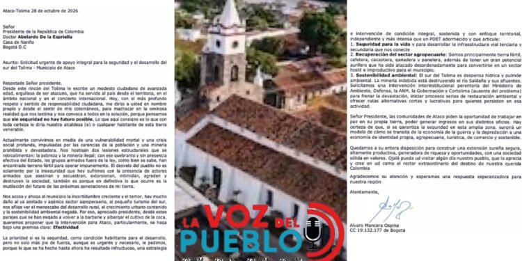 “Militarizar Ataco no resolverá sus problemas de fondo”: habitante le pide al Gobierno intervención social y económica para frenar la crisis de seguridad