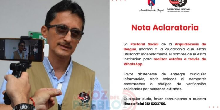 Denuncian estafa a nombre de la Pastoral Social de Ibagué: “Nunca pedimos plata”