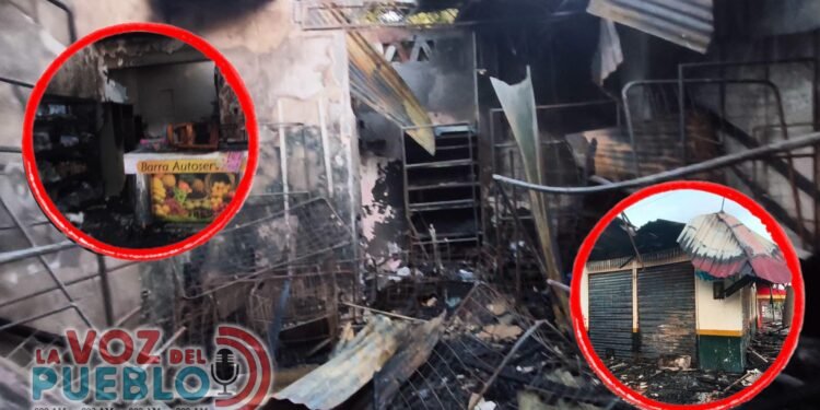 Cuatro personas afectadas y graves daños por incendio que sacudió el centro de Melgar