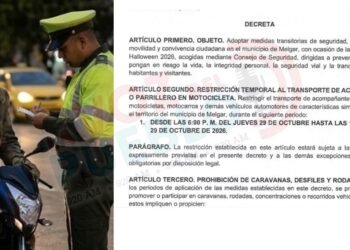 ¡Melgar prohíbe el parrillero en Halloween! Decreto restringe la ‘rodada’ programada para este 29 de octubre